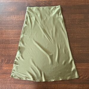 Quince Olive Green Women's Skirt